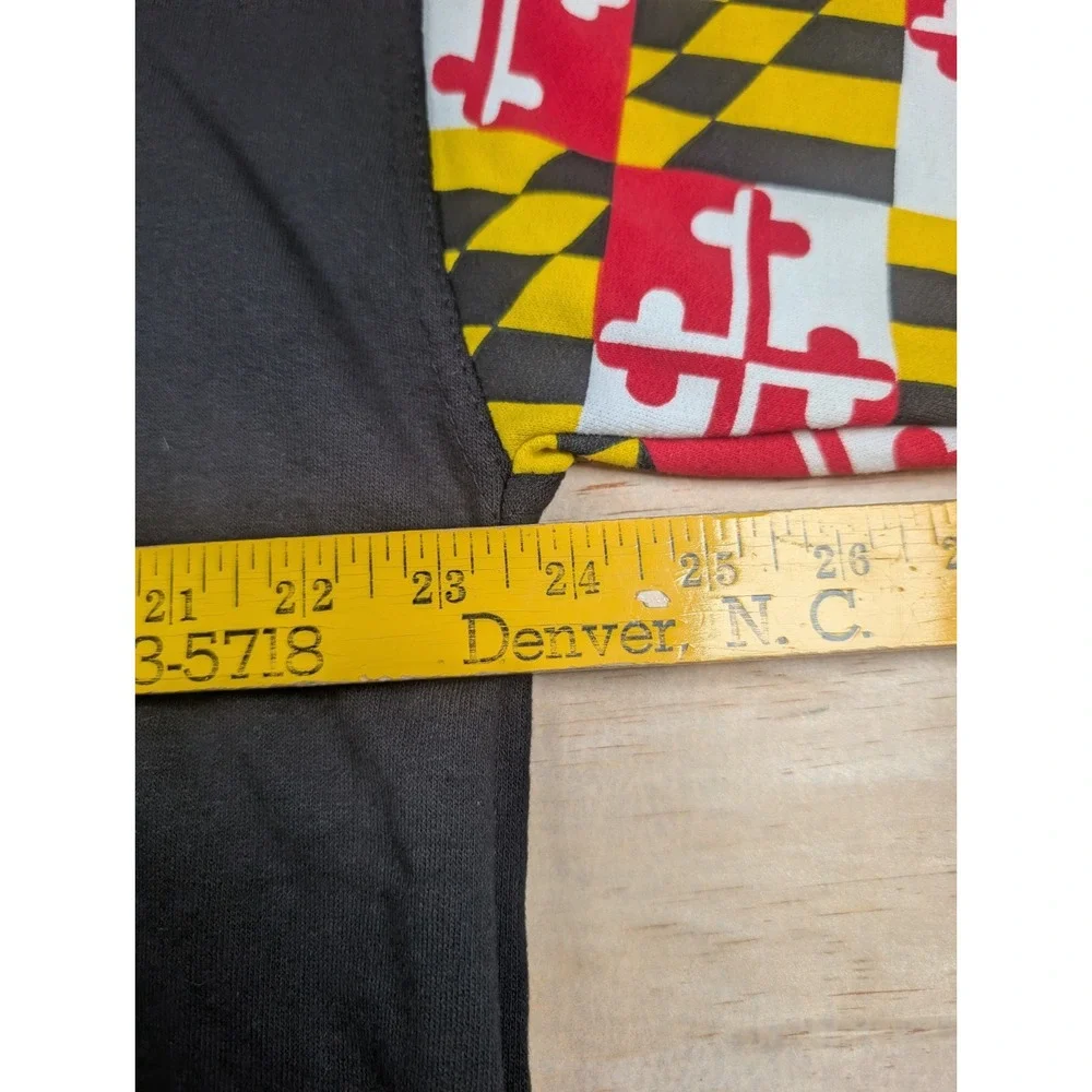 NCAA Maryland All Over Print AOP Sweatshirt Hoodie Mens Size L Large